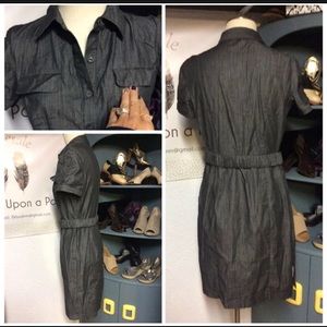 Calvin Klein Cute Black Denim Dress Sz 10